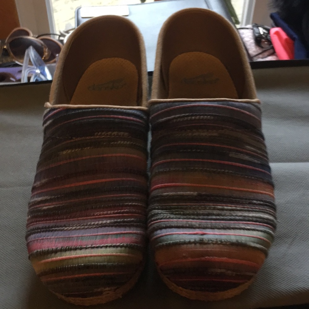 Size 38 Dansko clogs.